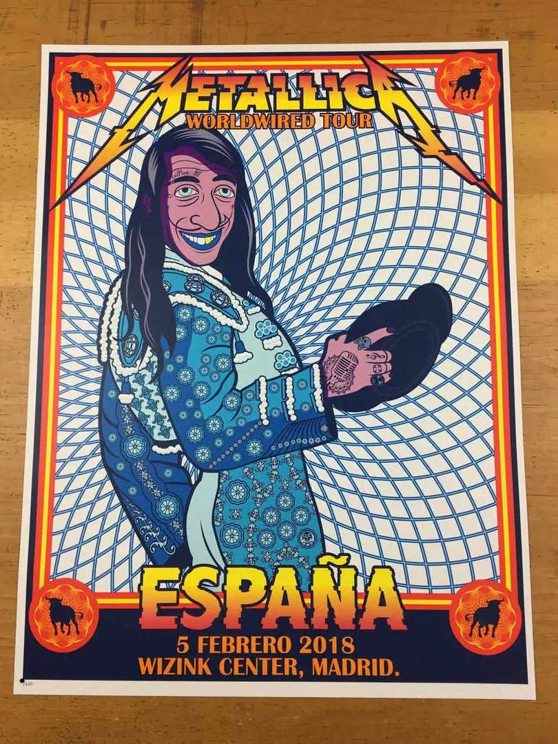 Metallica - 2018 Gomez Poster Madrid, Spain Wizink Center 5 Metallica - 2018 Gomez Poster Madrid, Spain Wizink Center