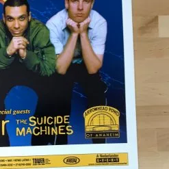 No Doubt + Weezer - 1997 Paul Cutler Promo Poster Anaheim, CA Arrowhead Gig Posters