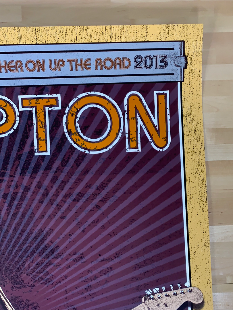 Eric Clapton - 2013 Ron Donovan Firehouse Poster VARIANT European Tour 6 Eric Clapton - 2013 Ron Donovan Firehouse Poster VARIANT European Tour