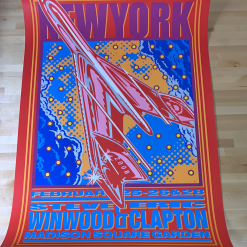 Eric Clapton - 2008 John Van Hamersveld Poster New York, NY MSG