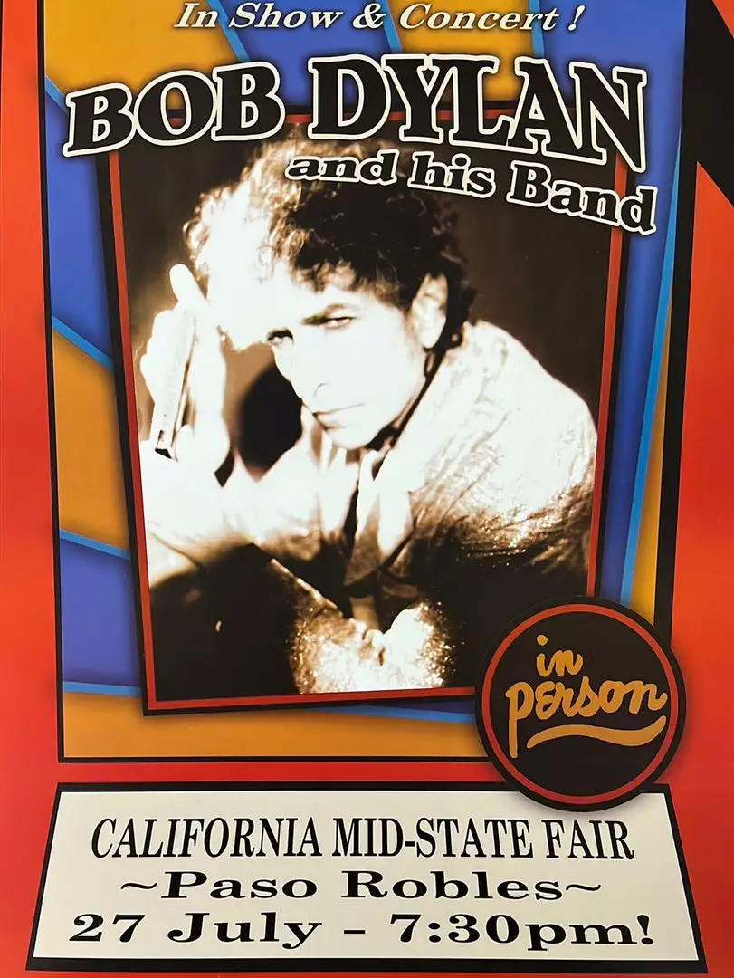 Bob Dylan - 2007 Geoff Gans Poster Paso Robles, CA Gig Posters 3 Bob Dylan - 2007 Geoff Gans Poster Paso Robles, CA Gig Posters