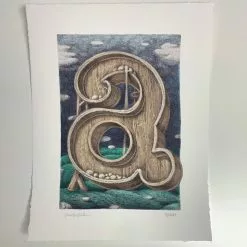 Letter A - 2021 David Welker Poster, Art Print Art Prints