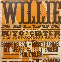 Willie Nelson - 2010 Hatch Show Print 8/1 Poster Morris Town, New Jersey