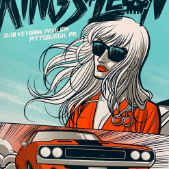 Kings Of Leon - 2017 Robert Wilson Poster Pittsburgh, PA Keybank Pav Gig Posters