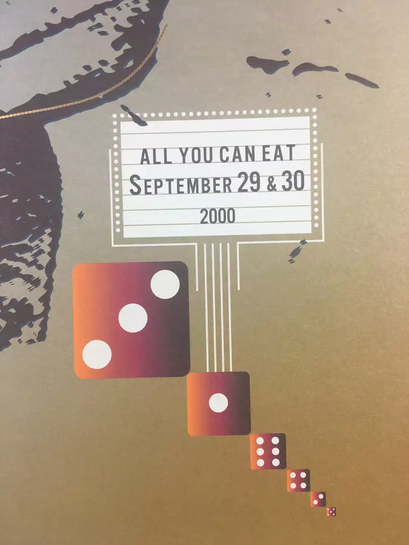 Gig Posters Phish - 2000 Jager Kemp Poster Las Vegas, NV Thomas And Mack Center 4 Gig Posters Phish - 2000 Jager Kemp Poster Las Vegas, NV Thomas And Mack Center