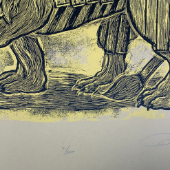 Serengeti Ghost - 2009 Dan Grzeca Poster Art Print Light Brown