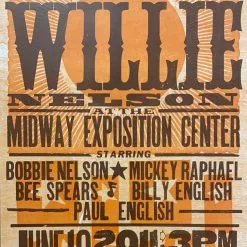 Gig Posters Willie Nelson - 2011 Hatch Show Print 6/10 Poster Columbia, Missouri