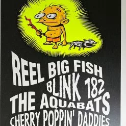 TAZ Blink 182 Reel Big Fish - 1997 T.A.Z. Poster Irvine, CA Bren Center