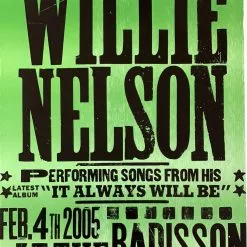 Gig Posters Willie Nelson - 2005 Hatch Show Print 2/4 Poster Jacksonville, FL