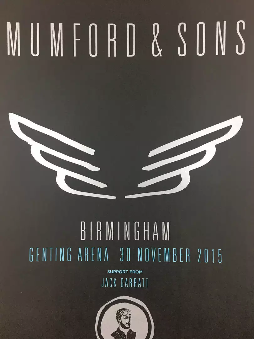 Sold Out Posters Mumford & Sons - 2015 Poster Birmingham, England, UK Genting Arena Gig Posters 3 Sold Out Posters Mumford & Sons - 2015 Poster Birmingham, England, UK Genting Arena Gig Posters