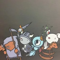 Four Fuzzy Horsemen - 2007 Mike Budai Artist Proof Art Prints