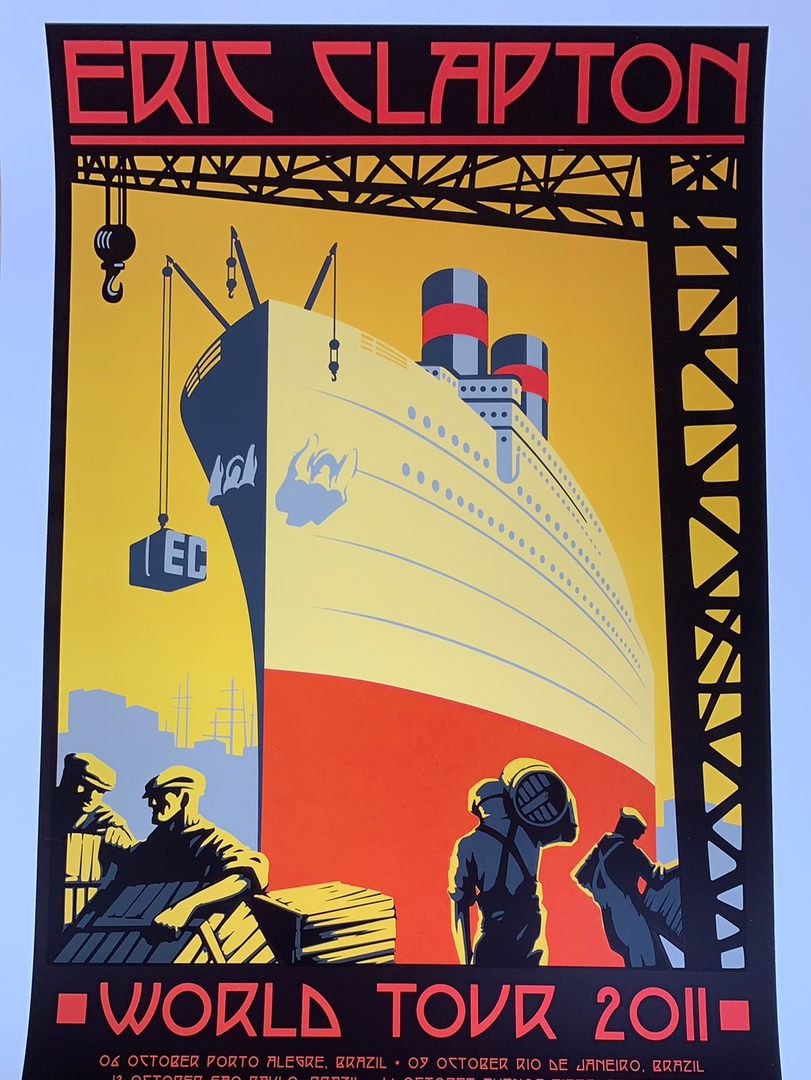 Eric Clapton - 2011 Ron Donovan Firehouse Poster World Tour (#3) 3 Eric Clapton - 2011 Ron Donovan Firehouse Poster World Tour (#3)