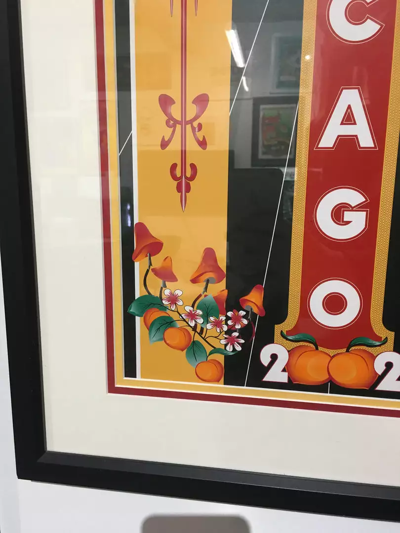 The Allman Brothers Band - 2002 Daniel Bretz Poster Chicago FRAMED 6 The Allman Brothers Band - 2002 Daniel Bretz Poster Chicago FRAMED