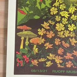 Methane Studios Dave Matthews Band - 2021 Methane Poster Noblesville, IN 8/13