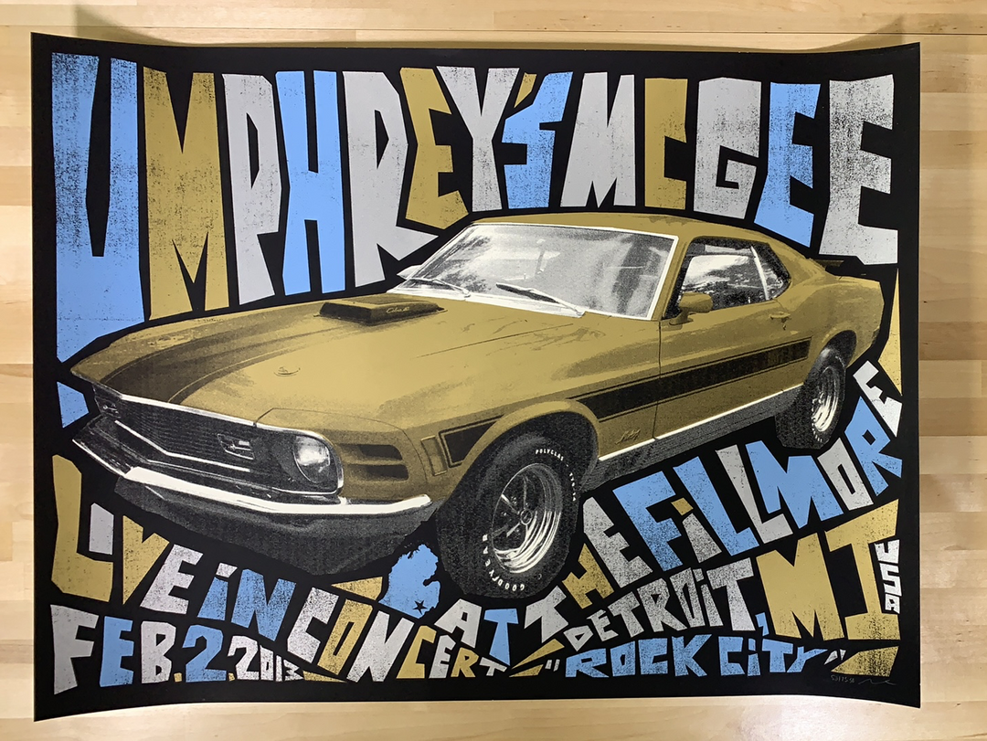 Umphrey's McGee - 2013 Nate Duval Poster Detroit, MI The Fillmore Gig Posters 4 Umphrey's McGee - 2013 Nate Duval Poster Detroit, MI The Fillmore Gig Posters