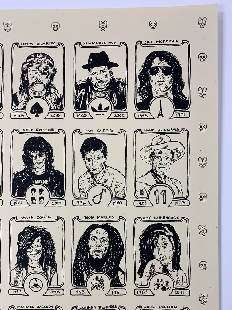 Dead Rock Stars - Fugscreens Studios Poster Art Print 6 Dead Rock Stars - Fugscreens Studios Poster Art Print