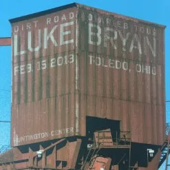 Luke Bryan - 2013 Dan MacAdam Crosshair Poster Toledo, OH Huntington Center