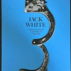 Gig Posters Jack White - 2012 Alan Hynes Poster Tulsa, OK Cain's