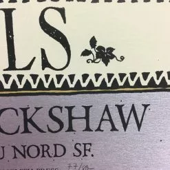David V D'Andrea Grails - 2009 David V. D'Andrea Poster San Francisco, CA Cafe Du Nord Gig Posters