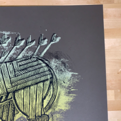 Serengeti Ghost - 2009 Dan Grzeca Poster Art Print Dark Brown