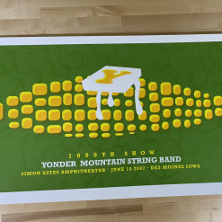 Gig Posters Yonder Mountain String Band - 2007 Dan Stiles Poster Des Moines, IA Simon Estes