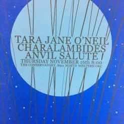 Tara Jane O'Neil - 2006 Daniel Danger Poster Oklahoma City, OK The Conservatory Gig Posters