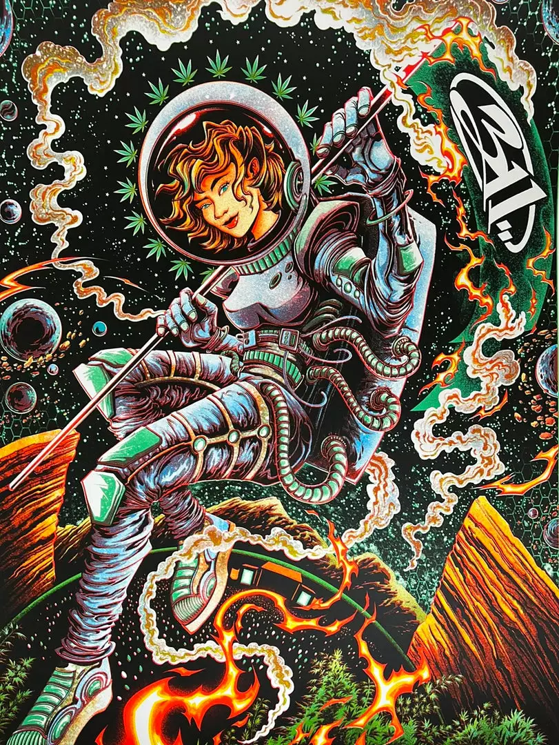 311 - 1996 Miles Tsang Poster Red Rocks Morrison, CO GREEN 3 311 - 1996 Miles Tsang Poster Red Rocks Morrison, CO GREEN
