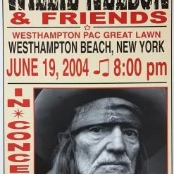 Willie Nelson - 2004 Franks Brothers 6/19 Poster Westhampton Beach, NY Gig Posters