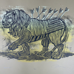 Serengeti Ghost - 2009 Dan Grzeca Poster Art Print Light Brown