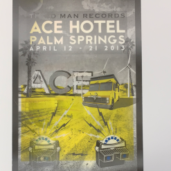 Ace Hotel - 2013 Third Man Records Poster Palm Springs Lenticular Gig Posters