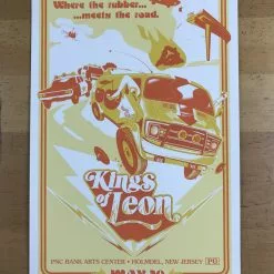 Kings Of Leon - 2017 Jason Malmberg Poster Holmdel, NJ, PNC Bank Arts Center Gig Posters