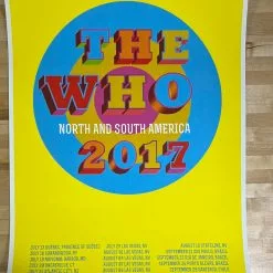 Sold Out Posters Gig Posters The Who - 2017 Poster North & South America Tour Screen Print 9 Sold Out Posters Gig Posters The Who - 2017 Poster North & South America Tour Screen Print