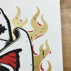 Gig Posters Brett Michaels - 2015 Billy Perkins Poster Chamberlin Rose Skull