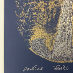 Colorado Yonder Mountain String Band - 2010 Brian Langeliers Poster Telluride, CO