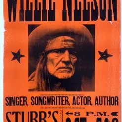 Willie Nelson - 2005 Hatch Show Print 10/7-8 Poster Austin, TX