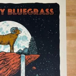 Greensky Bluegrass - 2021 Logan Schmitt Poster Morrison, CO Red Rocks