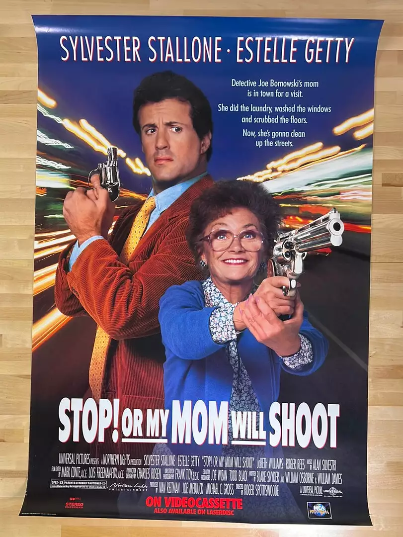 Sold Out Posters Stop Of My Mom Will Shoot - 1992 Video Promo Movie Poster Original Vintage Movie/TV Posters 4 Sold Out Posters Stop Of My Mom Will Shoot - 1992 Video Promo Movie Poster Original Vintage Movie/TV Posters