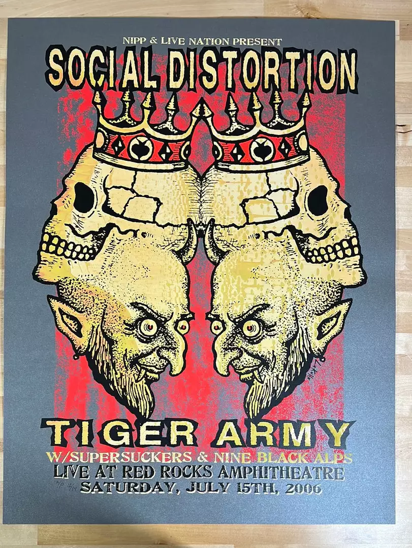Social Distortion - 2006 Lindsey Kuhn Poster Red Rocks Morrison, CO Colorado 4 Social Distortion - 2006 Lindsey Kuhn Poster Red Rocks Morrison, CO Colorado
