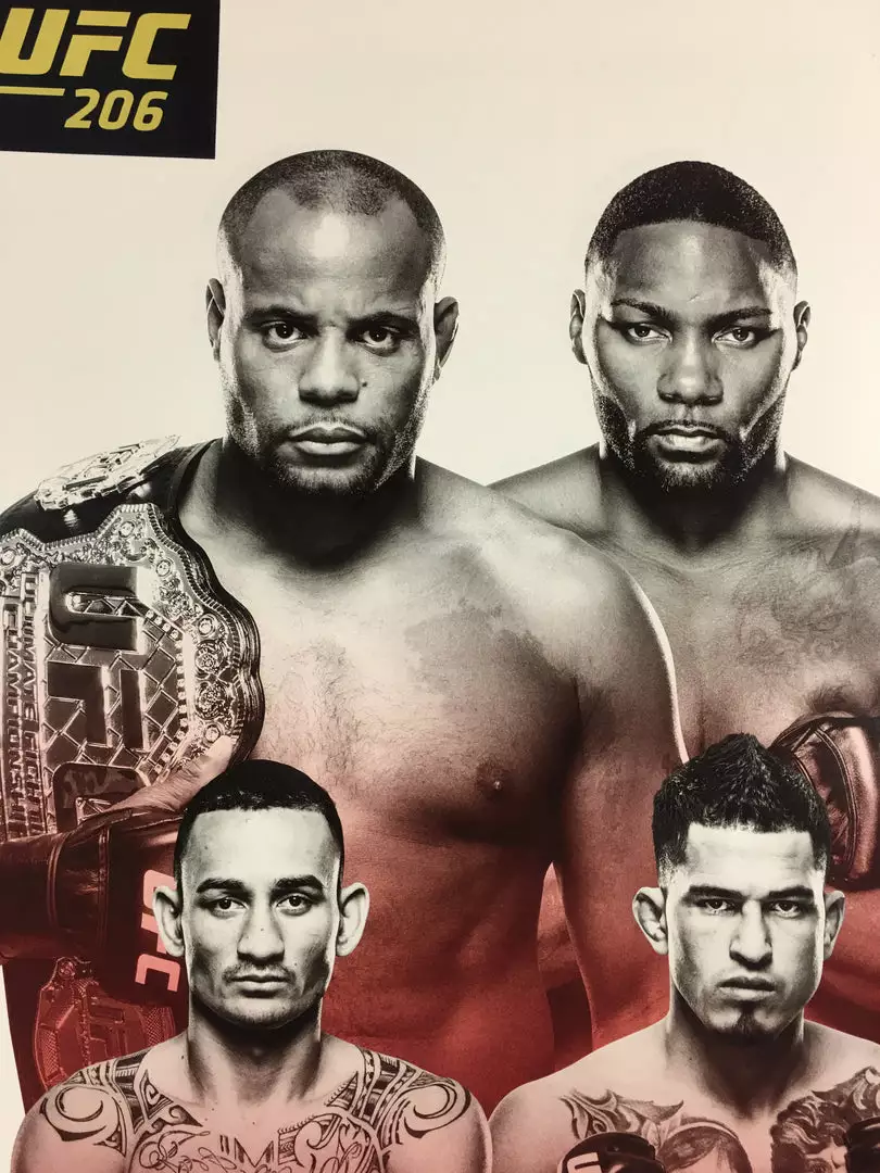 Sold Out Posters UFC 206 Poster Cormier Vs. Johnson 2, Holloway Vs. Pettis 4 Sold Out Posters UFC 206 Poster Cormier Vs. Johnson 2, Holloway Vs. Pettis