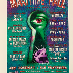 The Artworks MHP 81 Danzig - 1999 Poster Maritime Hall San Fran 1st Gig Posters