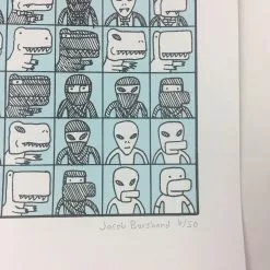 Art Prints Official Creebobby Comics Archetype Times Table - 2009 Jacob Borshard Poster Art