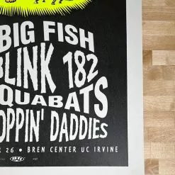 TAZ Blink 182 Reel Big Fish - 1997 T.A.Z. Poster Irvine, CA Bren Center 12 TAZ Blink 182 Reel Big Fish - 1997 T.A.Z. Poster Irvine, CA Bren Center