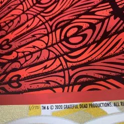 Grateful Dead - 2020 Todd Slater Poster Gold Foil Edition #1/150