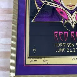 Widespread Panic - 2015 Jeff Wood Poster Red Rocks Morrison, CO FRAMED