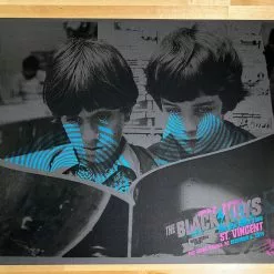 The Black Keys - 2014 The Silent P Poster Raleigh, NC PHC Arena Gig Posters