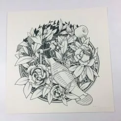 Reclaim, Erode - 2015 Justin Santora Poster Art Print Line Variant