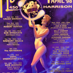 Kevin Haapala Gig Posters MHP 45 April - 1998 Poster Maritime Hall San Fran 1st