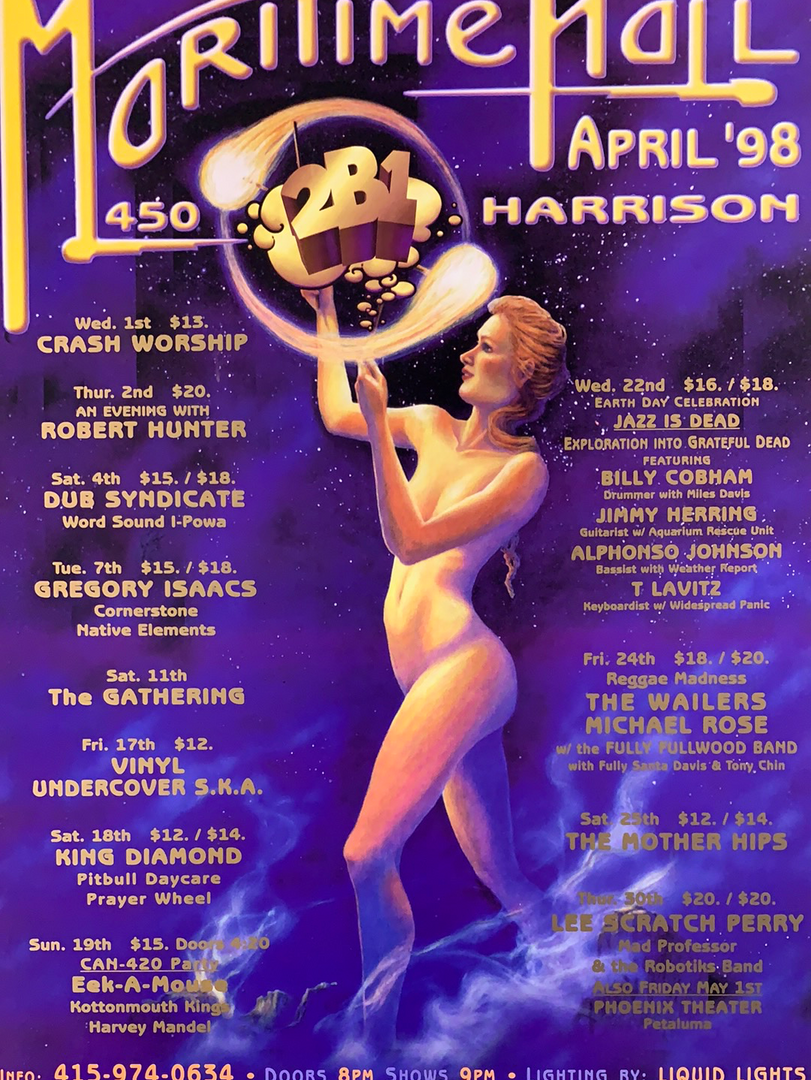 Kevin Haapala Gig Posters MHP 45 April - 1998 Poster Maritime Hall San Fran 1st 3 Kevin Haapala Gig Posters MHP 45 April - 1998 Poster Maritime Hall San Fran 1st