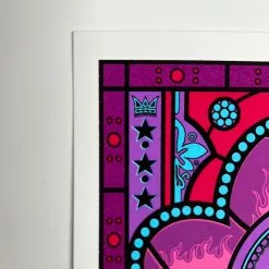 Queens Of The Stone Age The Night Porter - 2013 Justin Hampton Poster Handbill Mark Lanegan Signed