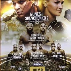 Sold Out Posters UFC 213 Poster - Nunes Vs Shevchenko 2